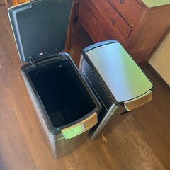 simplehuman シンプルヒューマン ゴミ箱 スリム タッチバーカン　40L　２個セットの画像
