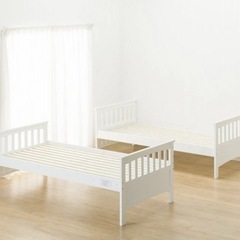 【超美品❗️未使用品。8月11日まで限定♪】ニトリ製　木製二段ベットの画像