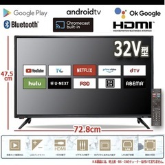 SHION チューナーレステレビ 32V型の画像