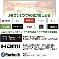 SHION チューナーレステレビ 32V型の画像