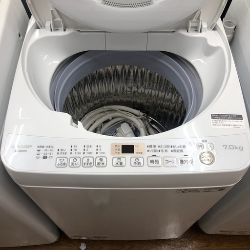 SHARP 全自動洗濯機　7.0kg 2021年製　ES-KS70W-W 【トレファク　川越店】
