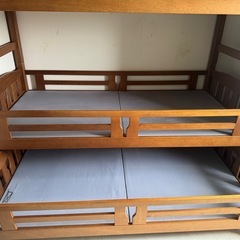 [日本製]3段ベット　木製　引き出し型　三段ベッド　二段ベット　 2段ベット の画像