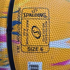 SPALDINGバスケットボール6号ラバー（未使用）の画像