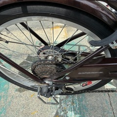 キャプテンスタッグ　20インチ6段　折りたたみ自転車の画像