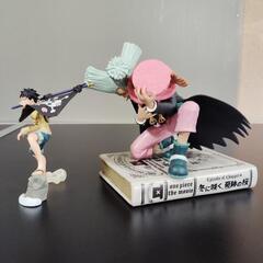 中古 ワンピース フィギュア ルフィ Dr.ヒルルク＆チョッパー 2点セットの画像
