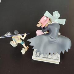 中古 ワンピース フィギュア ルフィ Dr.ヒルルク＆チョッパー 2点セットの画像