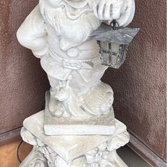 ガーデンライト　小人　石像の画像