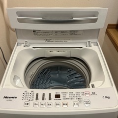 2022年製ハイセンス全自動洗濯機の画像
