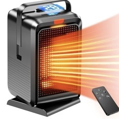 【中古品ほとんど未使用品】小型 セラミックヒーター 1200W 【小型&マイナスイオン&LCDディスプレー表示】 の画像