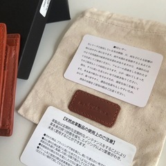 M【未使用品】JOYA（ジョヤ） サドルレザー 二つ折り財布 オレンジ メンズ SDレザー 天然皮革　の画像