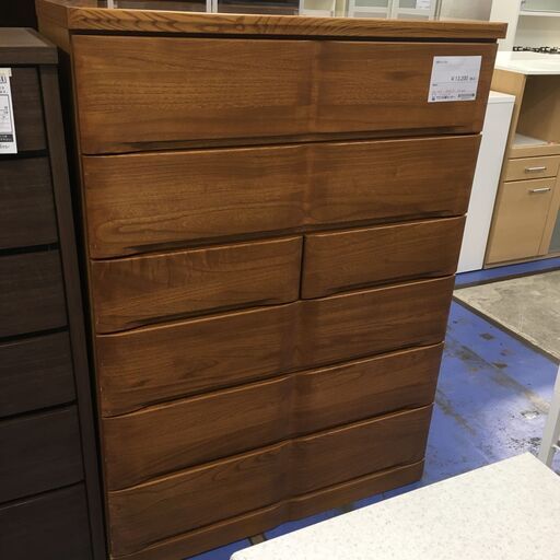 ★リユースのサカイ横浜南店★YM1345  ６段チェスト ブラウン W105×D45.5×H143 クリーニング済み
