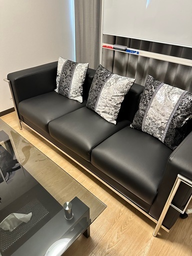 応接室ソファー 3点セットゴルビジェリプロダクト合皮