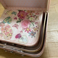 トランクケース型収納ケース3個セットの画像