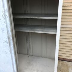 タクボ物置　TAKUBO　151×79㎝　高さ159㎝　鍵なし　現状品の画像