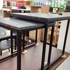 ✨ネストテーブル✨オシャレ✨大理石調✨2296の画像
