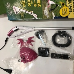 北海道旭川市発直接引渡し限定品 未使用 2WAY グラストリマー 補助キャスター付き 草刈り 全長1010〜1280mm AC100V 延長コード 美品の画像