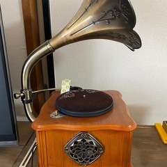 蓄音機音楽プレーヤー　※訳あり　説明書付の画像