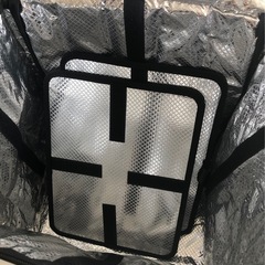 【中古品】デリバリーバック 出前 カバン リュック 保温保冷 フード デリバリー バッグ 仕切り板2枚 折りたたみ 防水の画像