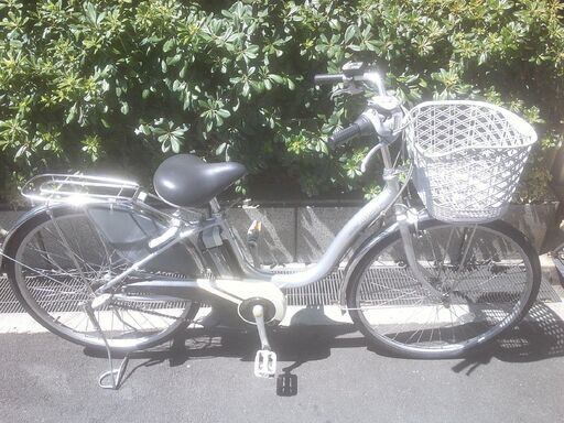 電動26インチ 税別￥33.455- 新基準ブリヂストンアシスタ　良品6.6Ah 電動自転車　３ヶ月保証　シルバー805