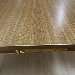 こたつ＋こたつ布団セット（コードあり／使用感あり）の画像