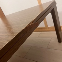 こたつ＋こたつ布団セット（コードあり／使用感あり）の画像