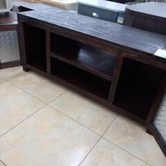 リユースのサカイ太田店★ジモティ割あり★ kaja UKKO ジャワガラスTV台 木目 H50.5×D39.7×W120 クリーニング済み OJ10378の画像