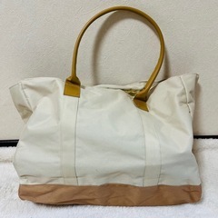 レディース トートバッグ 買い物バッグ 大容量 クロワッサン ベージュの画像