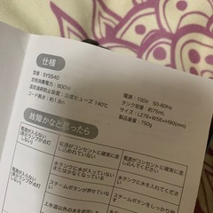 スチームアイロンの画像