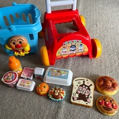中古　いっしょにおかいもの♪アンパンマンショッピングカート / ジョイパレット ( おもちゃ ままごと 知育 玩具 アンパンマン )の画像