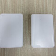 ( M-733 )モバイルバッテリー ELECOM DE-C37-5000 WH ２つセット コンパクト ミニ ホワイト 白 PSE認証 中古 動作確認済みの画像
