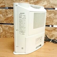 【JY-167】2017年製 SHARP シャープ 加湿セラミックファンヒーター キャメルベージュ HX-G120-Cの画像