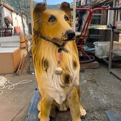 大型 コリー 犬 置物 飾り物 の画像