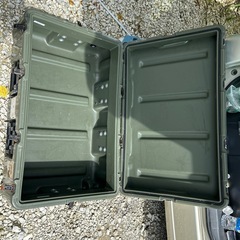 HARDIGGミリタリー米軍防水ハンターカブの荷台にどうですか？ローラー付きコンテナ旅行BOX貴重品輸送にむいてます珍品の画像