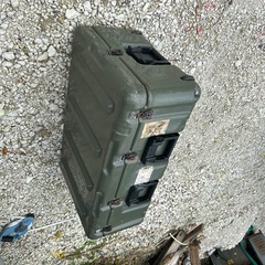 HARDIGGミリタリー米軍防水ハンターカブの荷台にどうですか？ローラー付きコンテナ旅行BOX貴重品輸送にむいてます珍品の画像