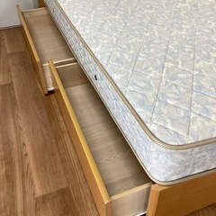 シングルベッド引き出し付【町田市再生家具】251341の画像