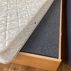 シングルベッド引き出し付【町田市再生家具】251341の画像