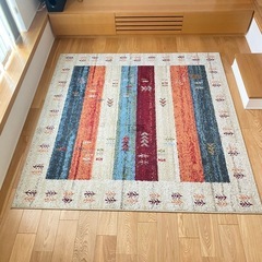 ラグ　カーペット　約200×200cm 　厚手　エジプト製　ウィ...