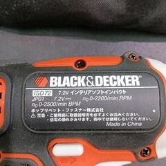 0805-211 ブラックアンドデッカー　7.2Vソフトインパクトドライバーの画像