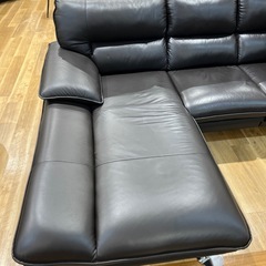 【トレファク神戸南店】ニトリ カウチソファー ブラックです‼︎【取りに来られる方限定】の画像
