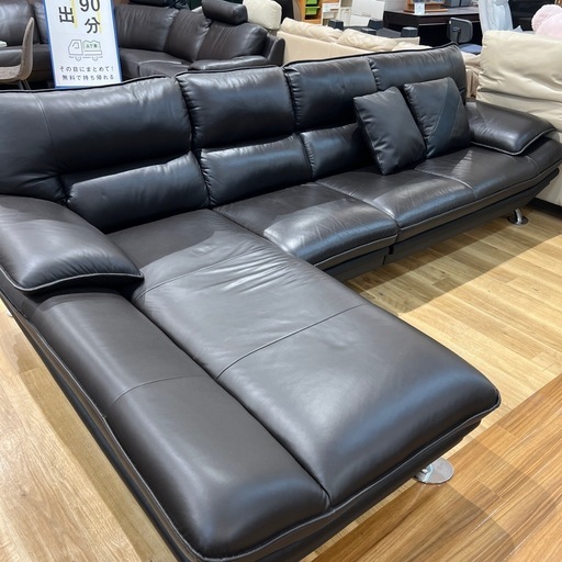 【トレファク神戸南店】ニトリ カウチソファー ブラックです‼︎【取りに来られる方限定】