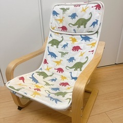 【送料込】IKEA ポエング　レッド（廃番品） POÄNG ポエング パーソナルチェア フレーム 背もたれロータイプ