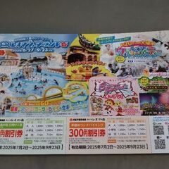 ２０２５　レオマサマーキャンペーン特別ご優待券（８月５日現在１３枚あります）の画像