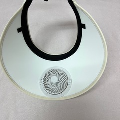 扇風機付き帽子 サンバイザー  日よけ帽子 USB 充電式 ソーラーファン付きの画像