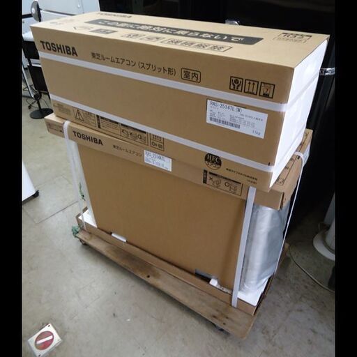 札幌★未使用品◆2024年モデル◆東芝◆ルームエアコン◆100V◆8畳◆RAS-2514TL(W)+RAS-2514ATL