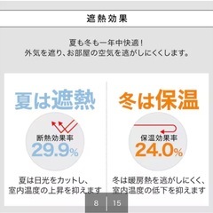 カーテンとレースのセットの画像