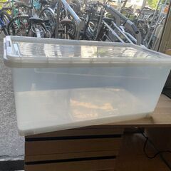収納ケース　No.3722　蓋つき収納　押入れ収納　57L　クリア　ACRO STOPPER CASE　SC-740　【リサイクルショップどりーむ天保山】の画像
