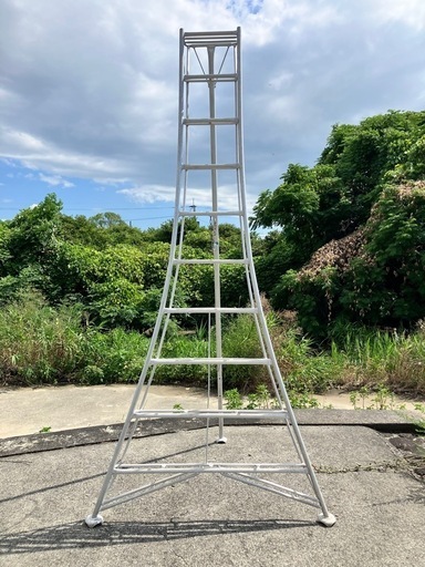 【福岡県筑後市にて引取り限定】オールアルミ三脚脚立