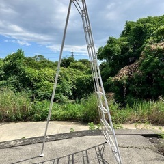 【福岡県筑後市にて引取り限定】オールアルミ三脚脚立　の画像