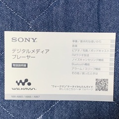 SONY NW-A865の画像