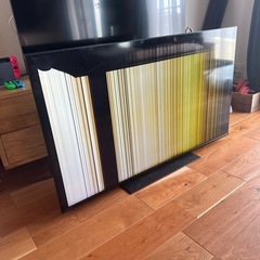 【ジャンク・無料】REGZA 50インチ液晶テレビ（画面割れ・部品取りなどに）の画像